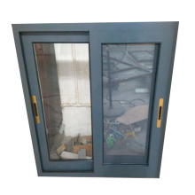 80 Series  Grey Color of Aluminum Sliding Window with Mosquito Mesh